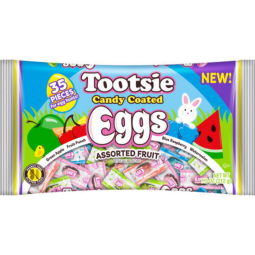 Tootsie Candy Coated Fruit Eggs